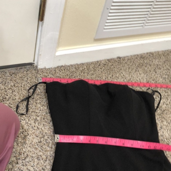 NWT La Femme Maxi Dress Size 6 Black Cut Out Caged Open Back - Picture 7 of 9